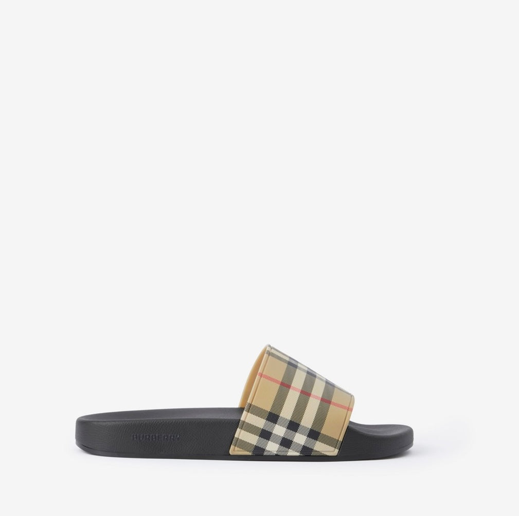 Burberry Furley Check Slides